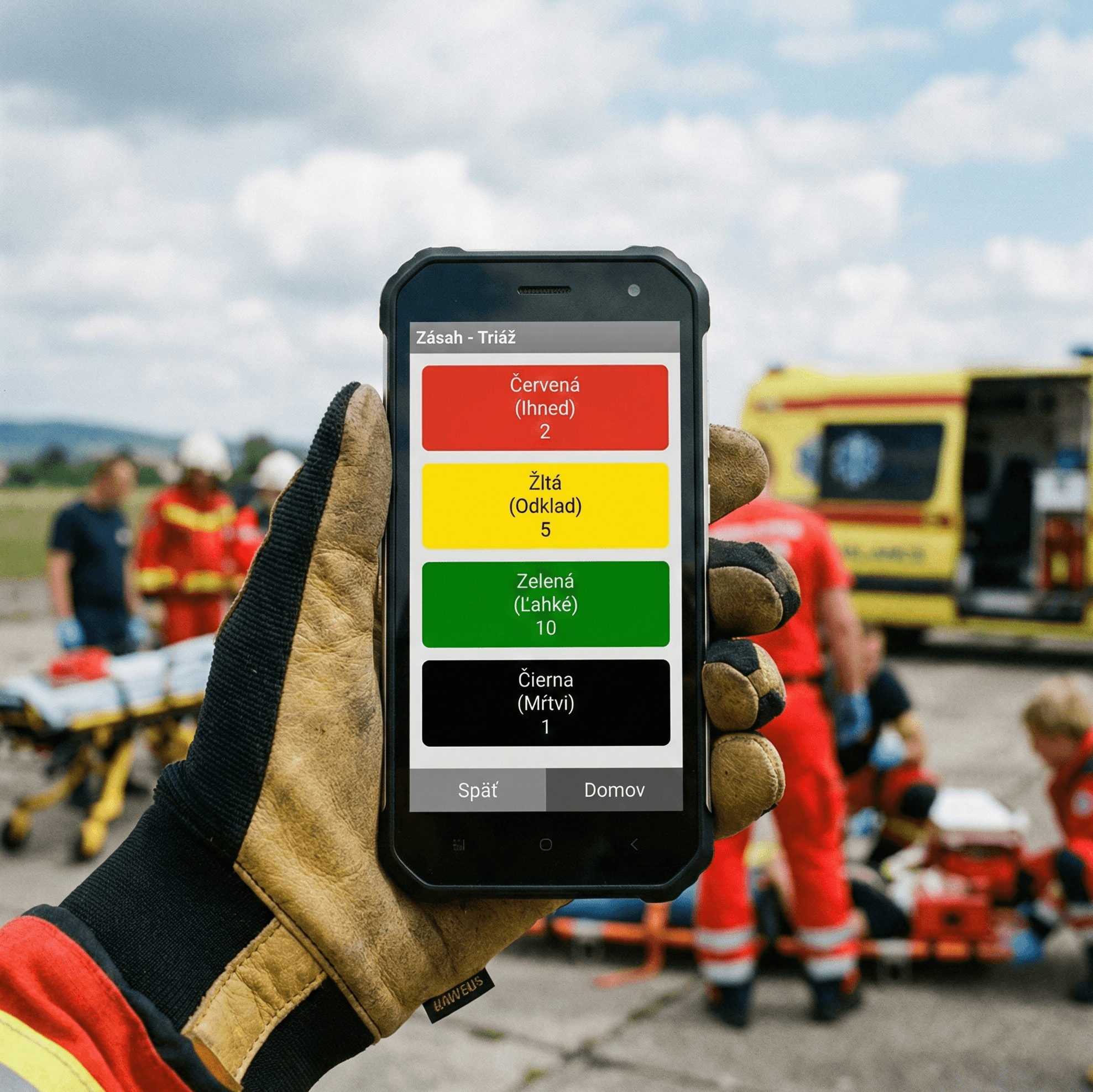 Incident Management App — mobilná podpora triage pri zásahoch záchranných zložiek